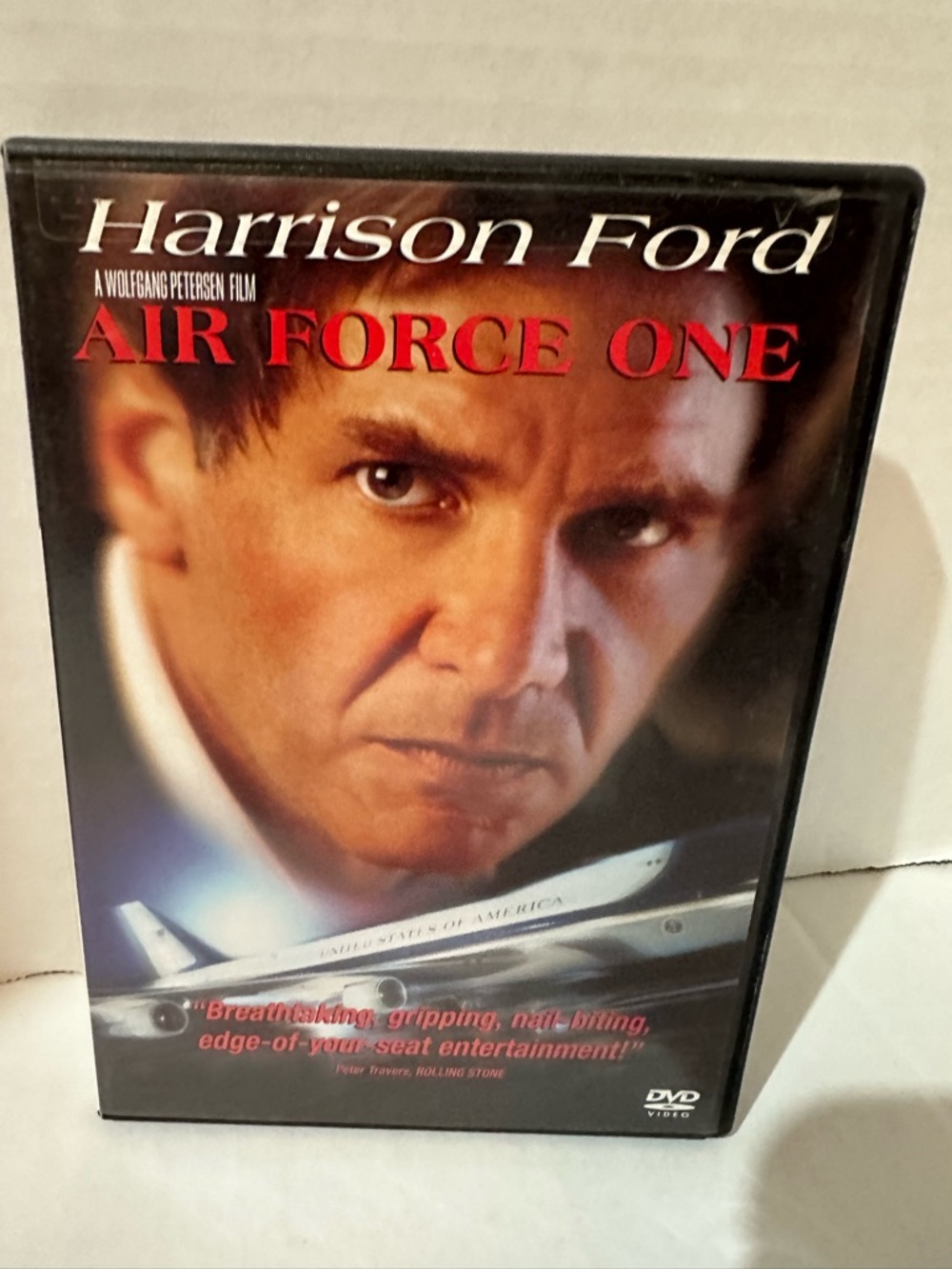 Air Force One (Harrison Ford) DVD - Red and Black Cover